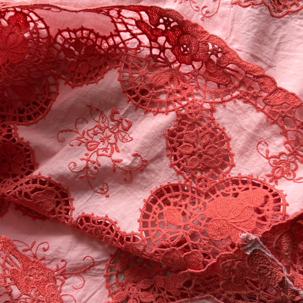 Anthropologie Cotton Puff-Sleeved Cutwork Blouse - Picture 11 of 12